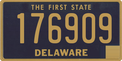 DE license plate 176909