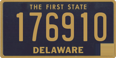 DE license plate 176910