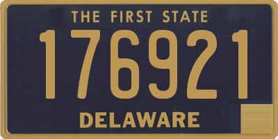 DE license plate 176921