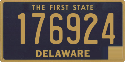 DE license plate 176924