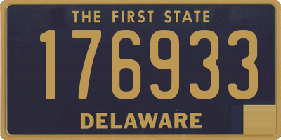 DE license plate 176933