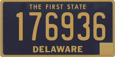 DE license plate 176936