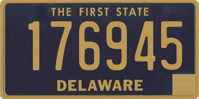 DE license plate 176945