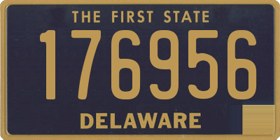 DE license plate 176956