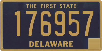 DE license plate 176957