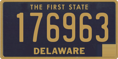 DE license plate 176963