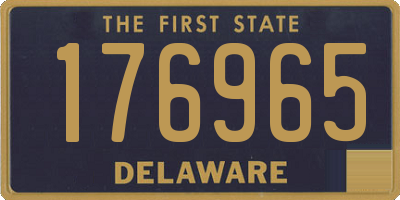 DE license plate 176965