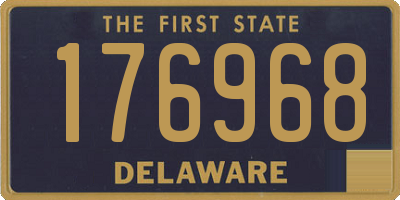 DE license plate 176968