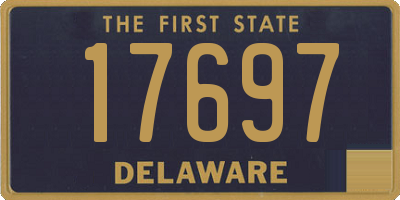 DE license plate 17697