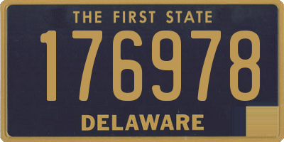 DE license plate 176978