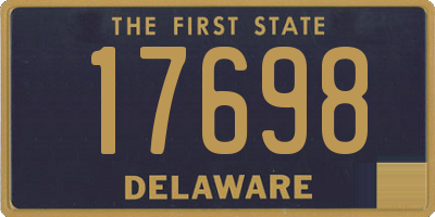 DE license plate 17698