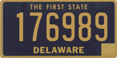 DE license plate 176989
