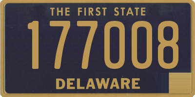 DE license plate 177008
