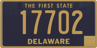 DE license plate 17702