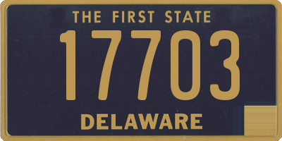 DE license plate 17703