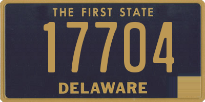 DE license plate 17704