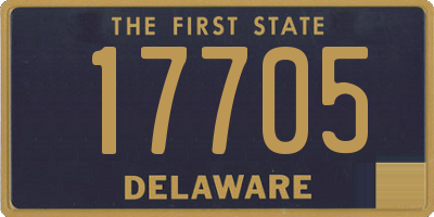 DE license plate 17705