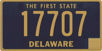 DE license plate 17707