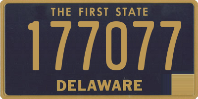 DE license plate 177077