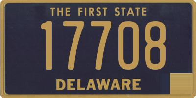 DE license plate 17708