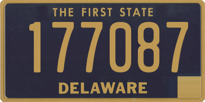 DE license plate 177087