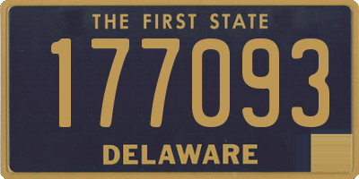 DE license plate 177093