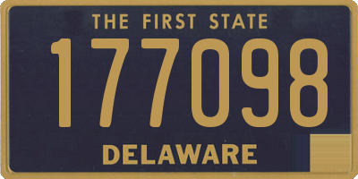 DE license plate 177098