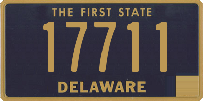 DE license plate 17711