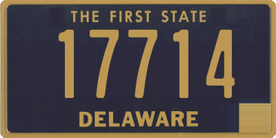 DE license plate 17714