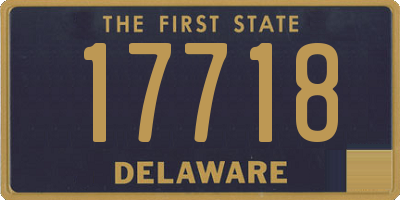 DE license plate 17718