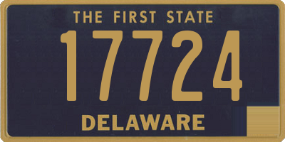 DE license plate 17724