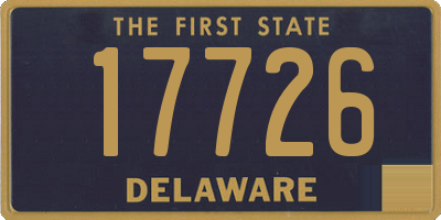 DE license plate 17726