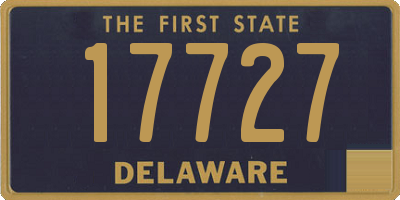 DE license plate 17727