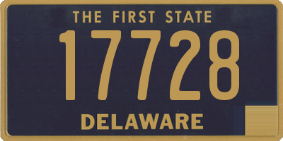 DE license plate 17728