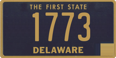 DE license plate 1773