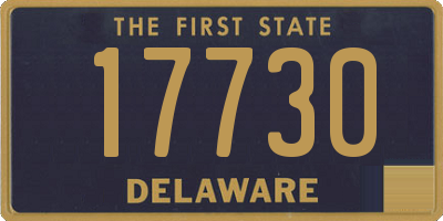 DE license plate 17730