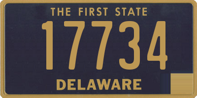 DE license plate 17734
