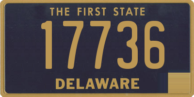 DE license plate 17736