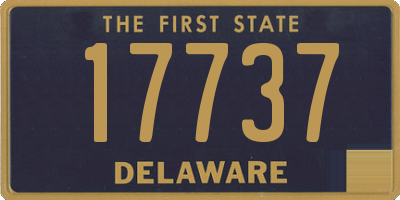 DE license plate 17737