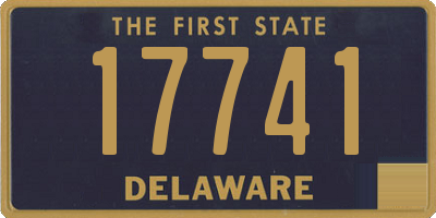 DE license plate 17741