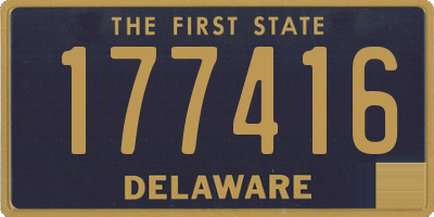 DE license plate 177416