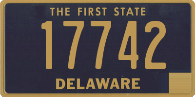 DE license plate 17742