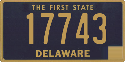 DE license plate 17743