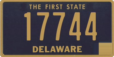 DE license plate 17744