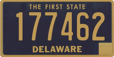 DE license plate 177462