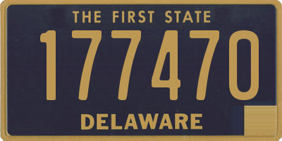 DE license plate 177470
