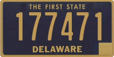 DE license plate 177471