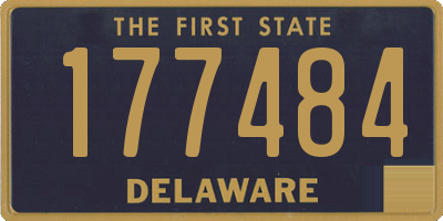 DE license plate 177484