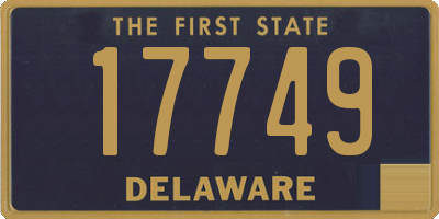 DE license plate 17749