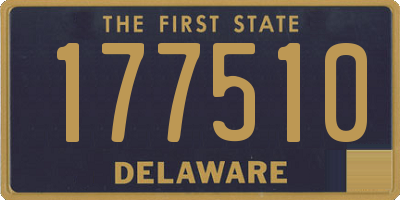 DE license plate 177510